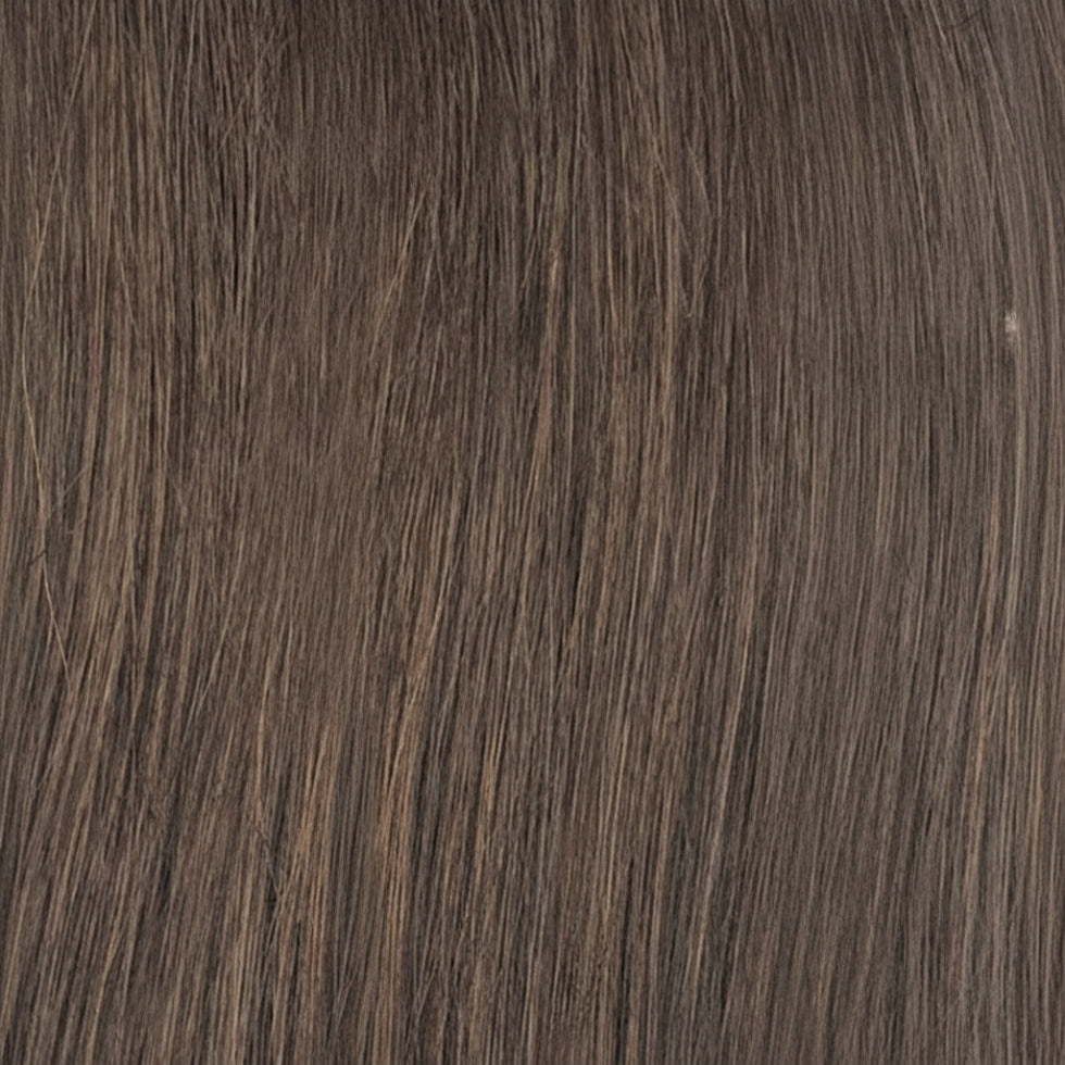 sleek hh wig chanelle 2 fashion idol asymmetric human hair bob side fringe natural brown soft lightweight ready to wear wig
