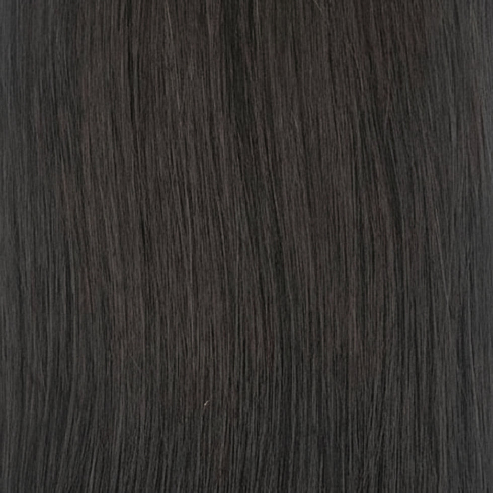 sleek hh wig eva 1b fashion idol short human hair natural dark brown soft lightweight ready to wear wig

