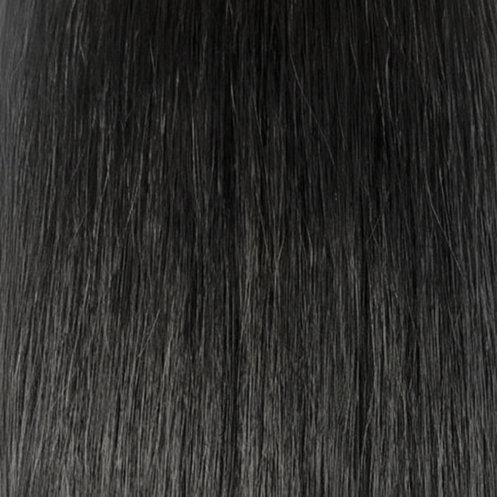 sleek hh wig eva 1 fashion idol short human hair natural black soft lightweight ready to wear wig
