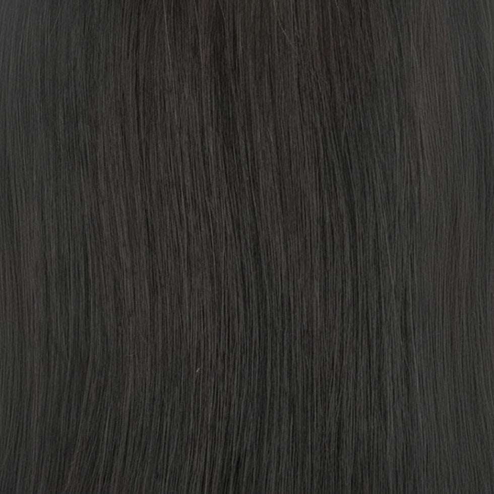sleek hh wig whitney 1b human hair natural black soft texture versatile styling
