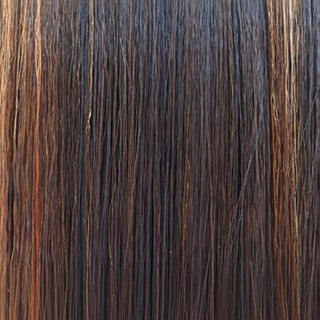 sleek hh wig whitney fs1b 33 human hair ombre black to auburn soft texture natural look