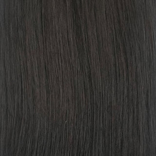 Sleek Luxury 100 percent human hair Indian weave 1B natural volume and smooth styling