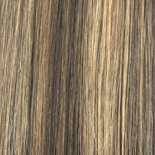 Sleek Luxury 100 percent human hair Indian weave 6/27 natural volume and blonde highlight styling
