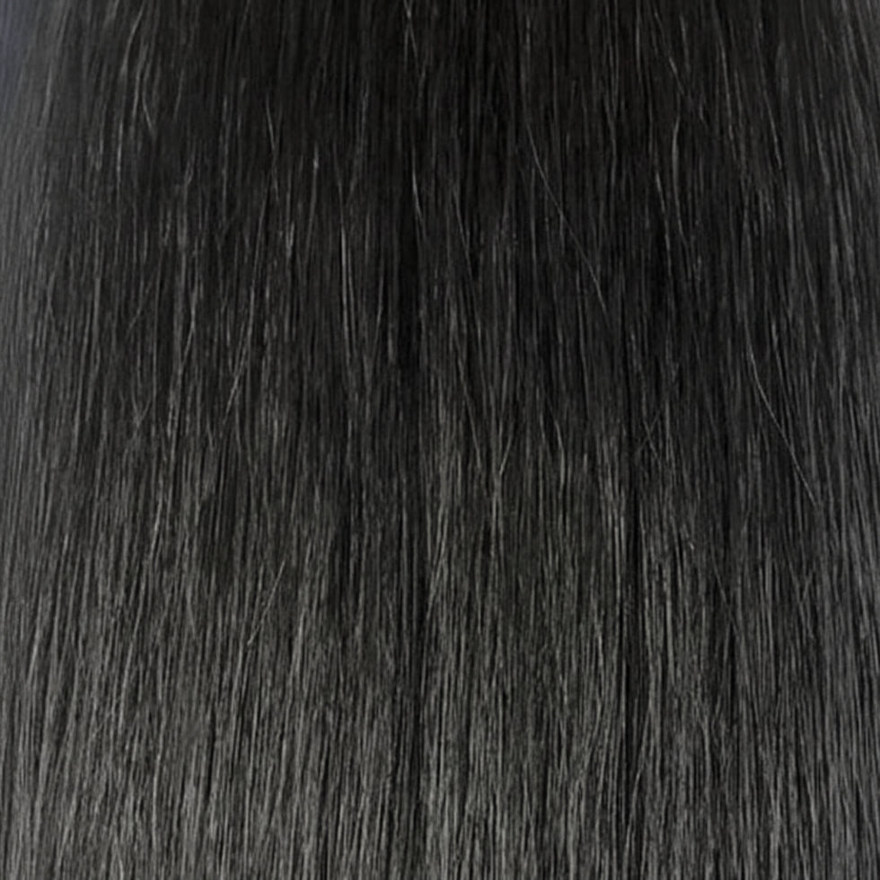 sleek spotlight pizzaz 1 human hair lace wig natural black soft texture versatile styling
