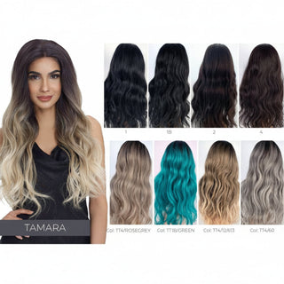 Sleek Tamara synthetic wig natural look lightweight smooth stylish hair wig