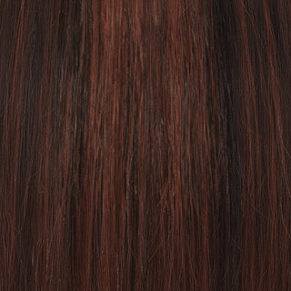 sleek spotlight diamond lace wig 1b/30 synthetic black auburn highlights lace front natural look soft lightweight ready to wear wig
