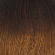 Sleek synthetic wig BEYONCE TT4/30 dark brown with warm highlights natural glam fashion wig lightweight soft fibers everyday wear hair wig