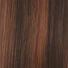 Sleek synthetic wig Crystal 1B/33 natural look fashion wig black with auburn highlights lightweight stylish everyday hair wig