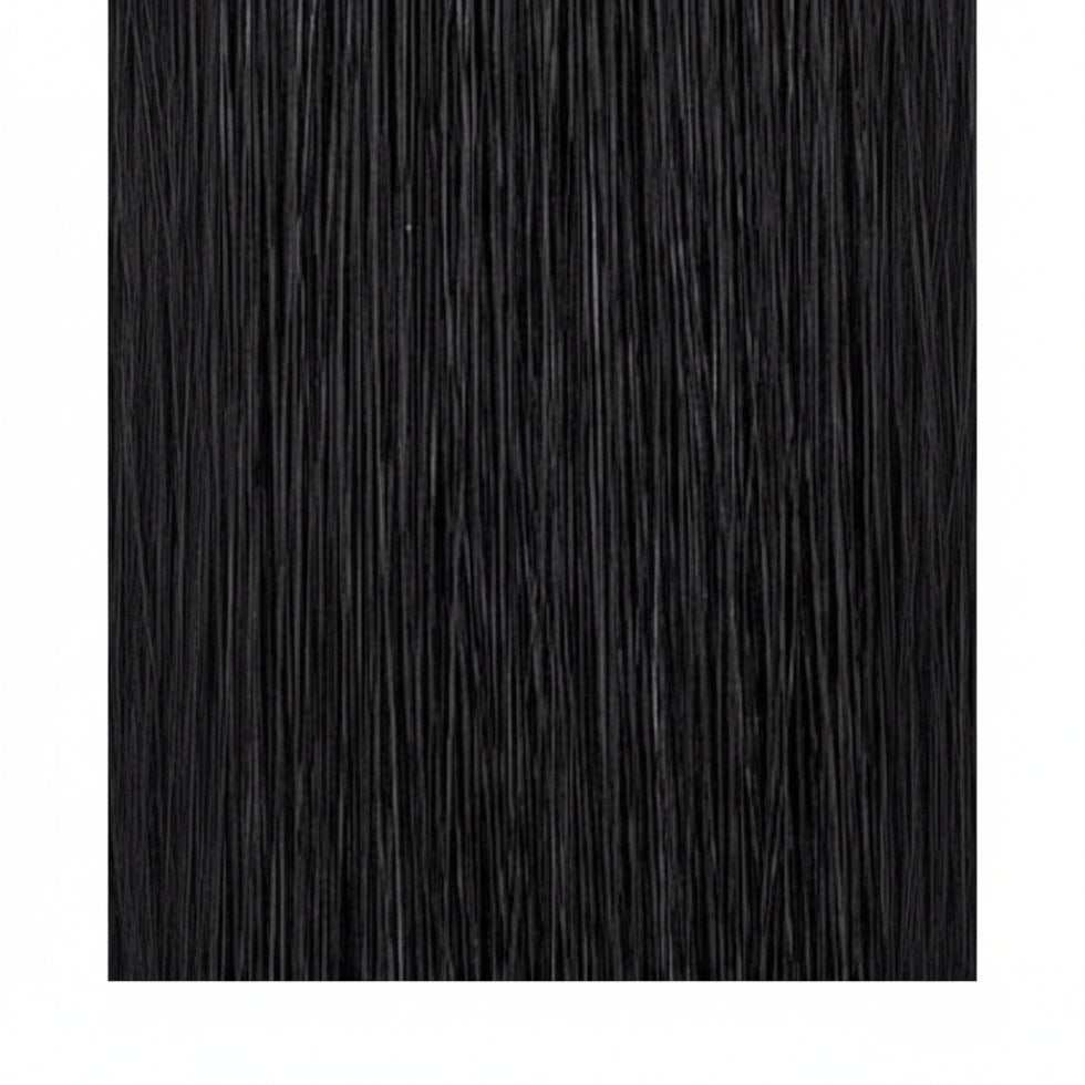 sleek synthetic wig iman 1b fashion idol straight natural black soft lightweight ready to wear wig