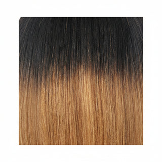 sleek synthetic wig iman tt4/27 fashion idol straight brown blonde ombre soft lightweight ready to wear wig
