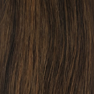 Sleek synthetic wig Jessie 1B/30 natural look fashion wig black with brown highlights lightweight stylish everyday hair wig