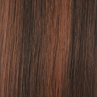Sleek synthetic wig Jessie 1B/33 natural look fashion wig black with auburn highlights lightweight stylish everyday hair wig
