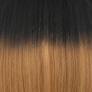 sleek synthetic wig karyn tt4 27 fashion idol brown blonde highlight deep wave soft lightweight ready to wear wig
