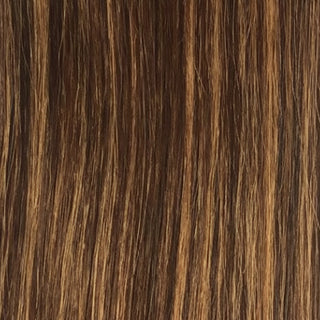 sleek synthetic wig nadia 4/27 fashion idol layered warm brown blonde highlights soft lightweight ready to wear wig
