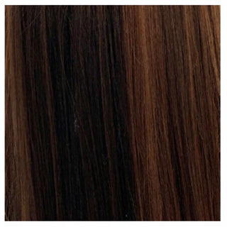 sleek synthetic wig nadia dytt4/30 fashion idol layered medium brown auburn balayage soft lightweight ready to wear wig

