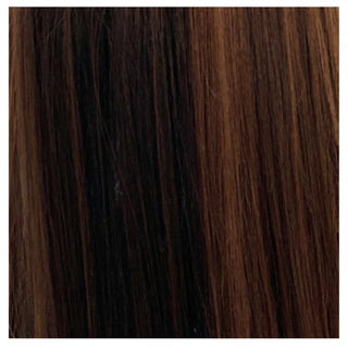 sleek synthetic wig nikki dytt4 30 fashion idol red brown highlight soft lightweight ready to wear wig