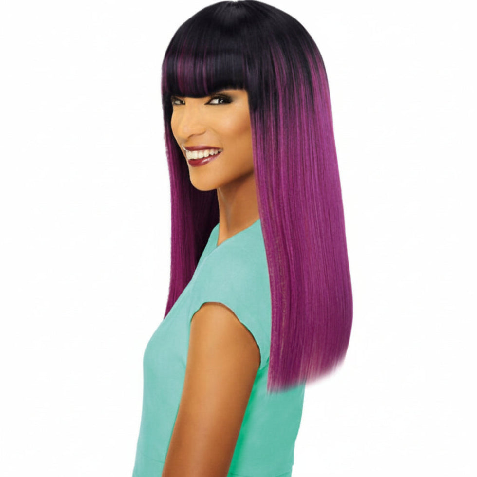 sleek synthetic wig vicky fashion idol 101 natural look soft lightweight ready to wear wig
