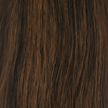 Sleek synthetic wig Vogue 1B/30 glamorous natural look fashion wig black with brown highlights lightweight stylish everyday hair wig