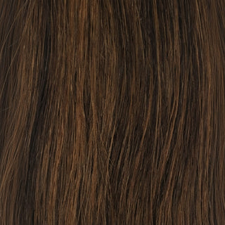 Sleek synthetic wig Vogue 1B/30 glamorous natural look fashion wig black with brown highlights lightweight stylish everyday hair wig