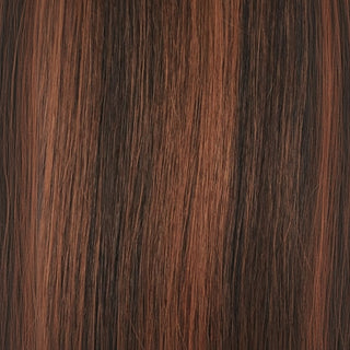 sleek synthetic wig ya-ya 1b/33 fashion idol tight curly natural black golden highlights soft lightweight ready to wear wig