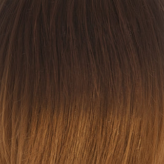 sleek synthetic wig ya-ya tt4/30 fashion idol tight curly brown auburn highlights soft lightweight ready to wear wig