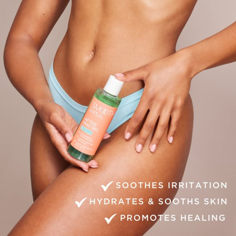 smooth appeal after wax gel 200ml aloe vera soothing post hair removal skin care gel