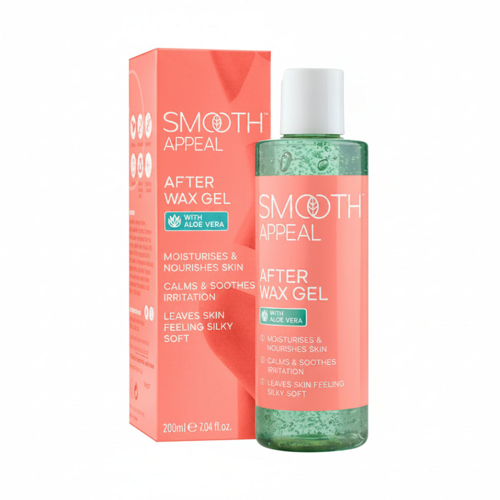 smooth appeal after wax gel 200ml aloe vera soothing post hair removal skin care gel