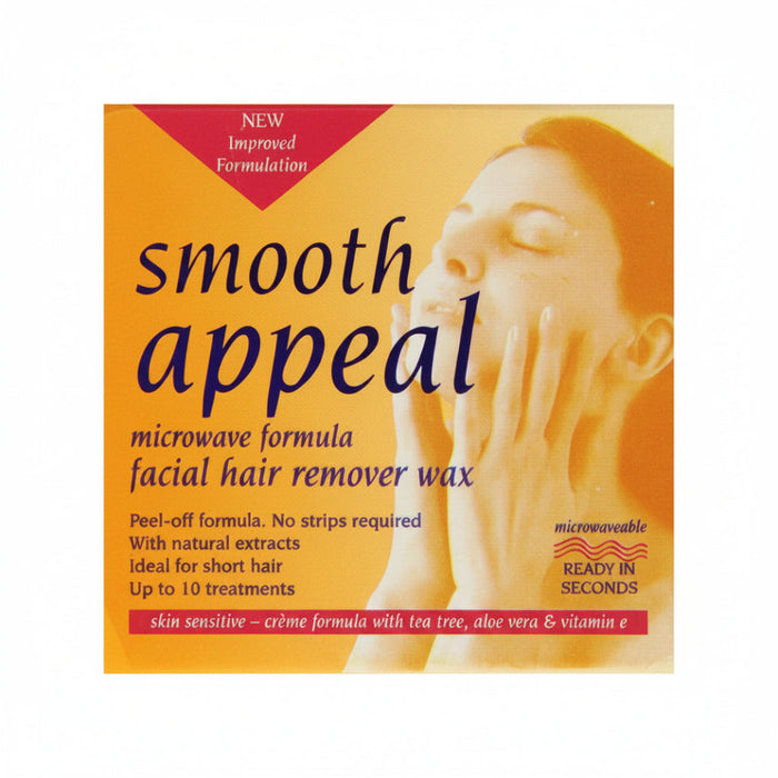 Smooth Appeal Facial Hair Remover Wax 40g | Sensitive Skin Microwave Wax