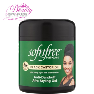 Sof N Free Black Castor Oil Anti-Dandruff Afro Styling Gel 500ml