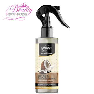 Sof N Free Coconut & Jamaican Black Castor Oil Curl Refresher 240ml | Hydrate & Define