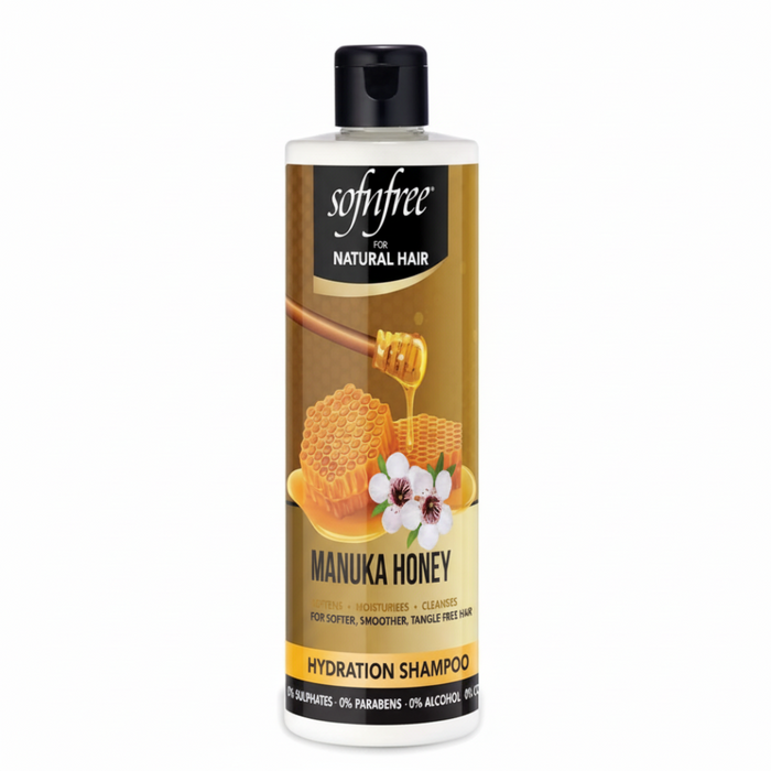 Sof N Free Manuka Honey Hydration Shampoo 350ml | Moisturizes Curls