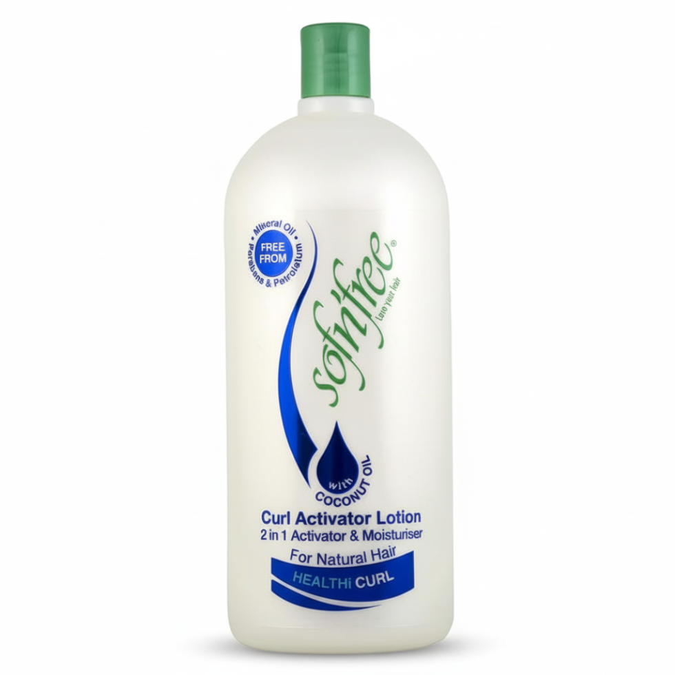 Sof N Free 2 in 1 curl activator lotion and moisturiser 1L for defined hydrated soft and bouncy curls