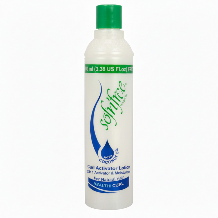 lotion activatrice de boucles sof n free 2 en 1 activateur et hydratant 750ml/25.36oz