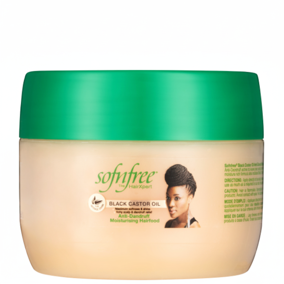 Sof N Free black castor oil anti dandruff hair food moisturizes and strengthens