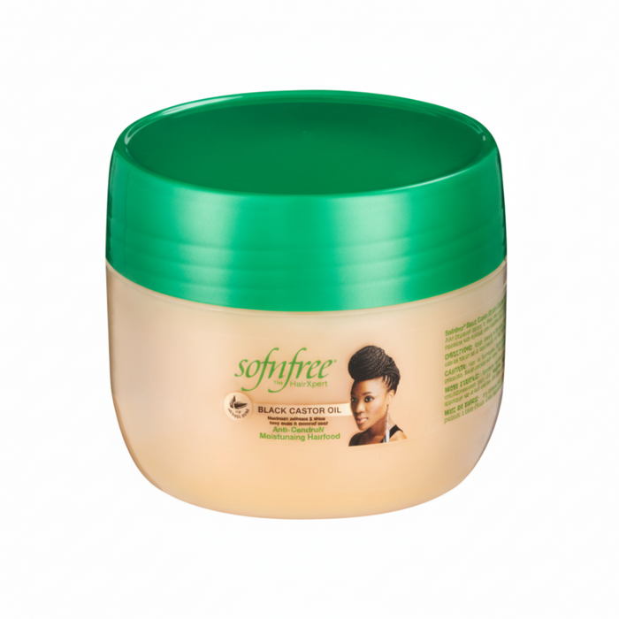 Sof N Free black castor oil anti dandruff hair food moisturizes and strengthens