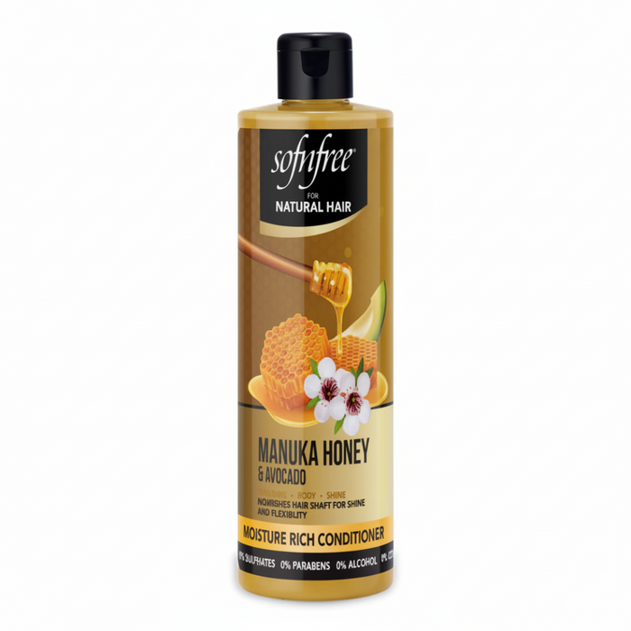 Sof N Free Manuka Honey & Avocado Conditioner 350ml | Hydrating Hair