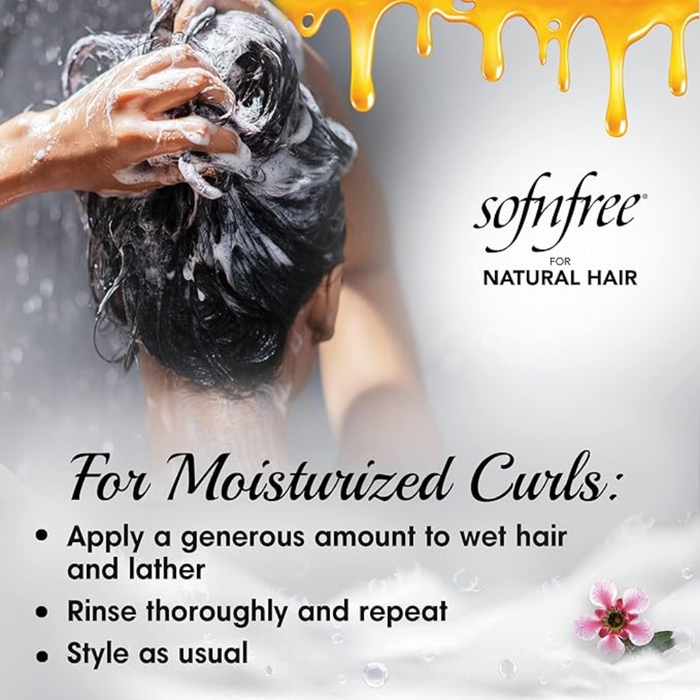 Sof N Free Manuka Honey Hydration Shampoo 350ml | Moisturizes Curls