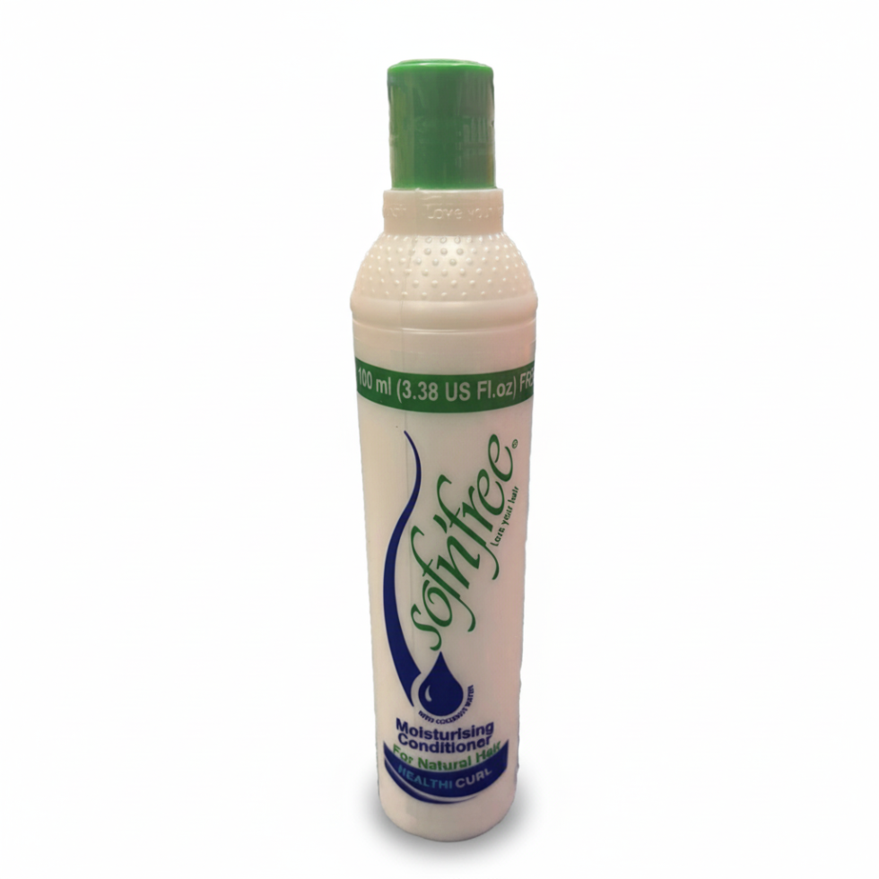 Sof n Free moisturising conditioner with coconut water hydrates and detangles hair