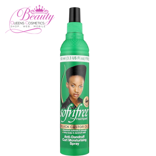 Sofn'Free Black Castor Oil Anti-Dandruff Curl Moisturising Spray 350ml | Hydrate & Shine