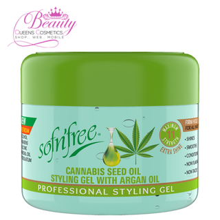 Sofn'Free Cannabis Seed Oil Styling Gel with Argan Oil 250ml | Max Hold