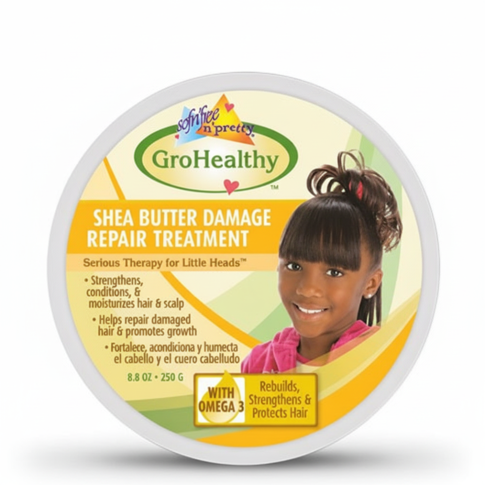 sofn free gro shea butter damage repair treatment 250g deep restore dry damaged frizzy hair soft smooth healthy hair care