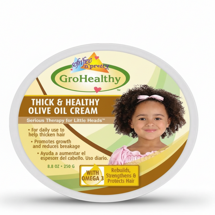 Sofn’Free Gro Healthy Olive Oil Cream 250g | Thick Hair Nourish & Strengthen Care