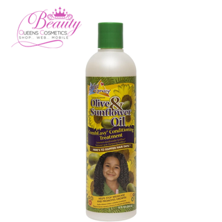 Sofn'Free N'Pretty Olive & Sunflower Oil CombEasy Conditioning Treatment 12oz | Detangle & Strengthen Hair