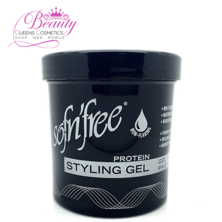 Sofn'Free Protein Styling Gel Black | Maximum Hold & Shine for All Hair Types