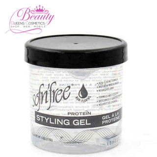 Sofn'Free Protein Styling Gel Clear | Maximum Hold, Shine & No Flakes