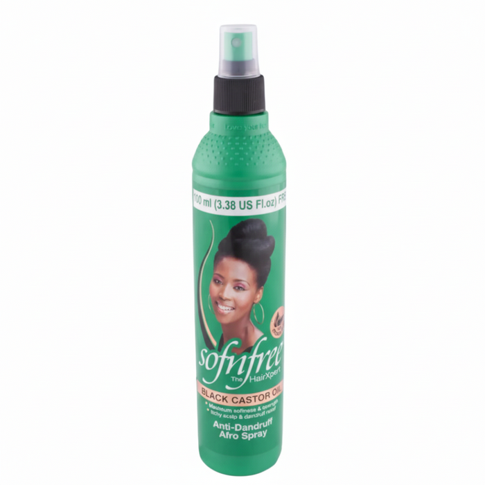 Sofn'Free Black Castor Oil Anti-Dandruff Afro Spray 250ml | Hydrate