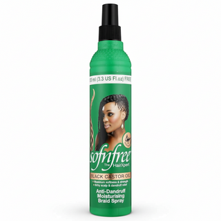 SofnFree black castor oil anti dandruff moisturising braid spray
