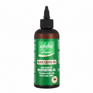SofnFree black castor oil anti dandruff moisturising oil for scalp and hair care