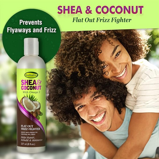 SofnFree Gro Healthy shea and coconut frizz fighter smooths hair