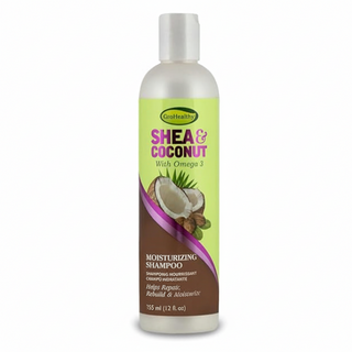 SofnFree Gro Healthy shea and coconut moisturizing shampoo hydrates hair
